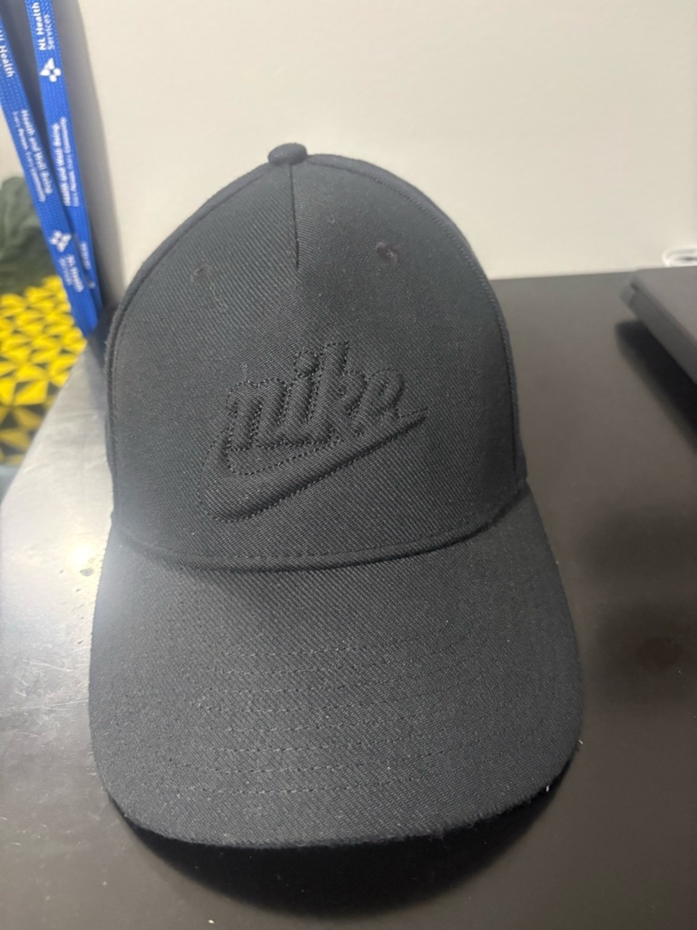 Nike Black Embroidered Script Swoosh Baseball Cap